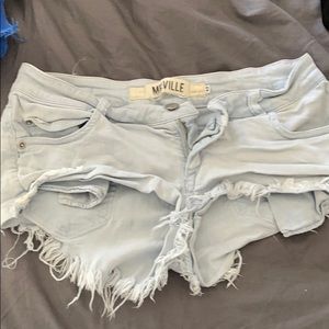 Light blue brandy Melville shorts
